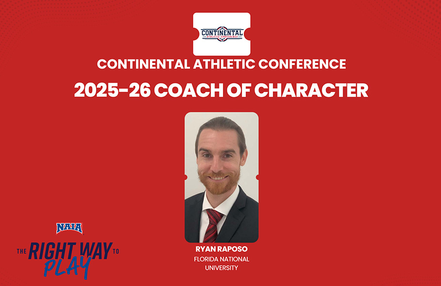 Florida National&rsquo;s Ryan Raposo Receives 2025-26 CAC Coach of Character Award