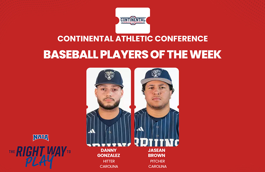 Carolina Players Sweep CAC Baseball Weekly Honors