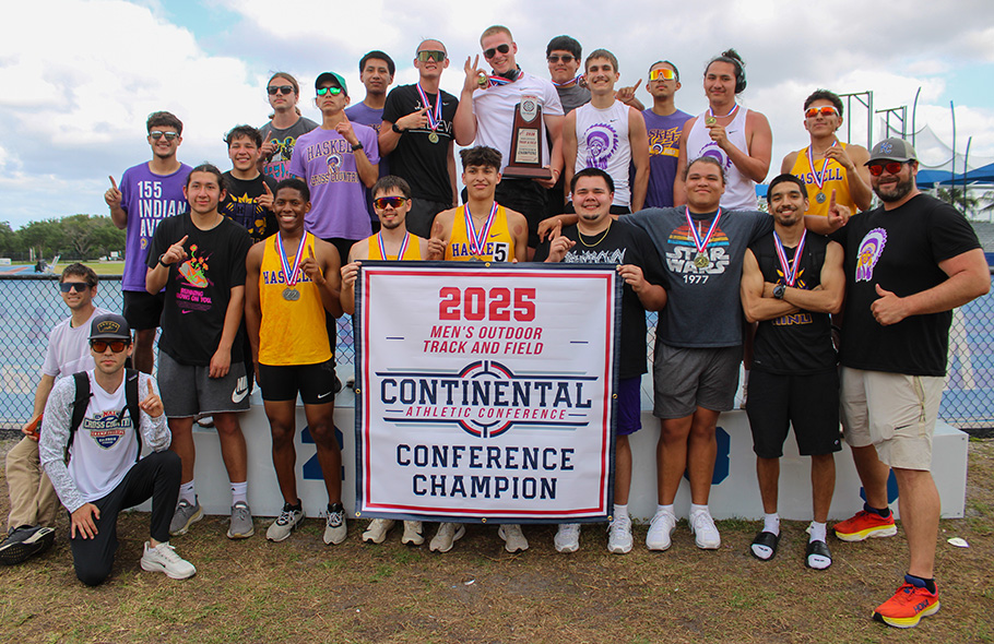 Haskell Indian Nations Wins Tight Race for CAC Men&rsquo;s Outdoor Track & Field Championship