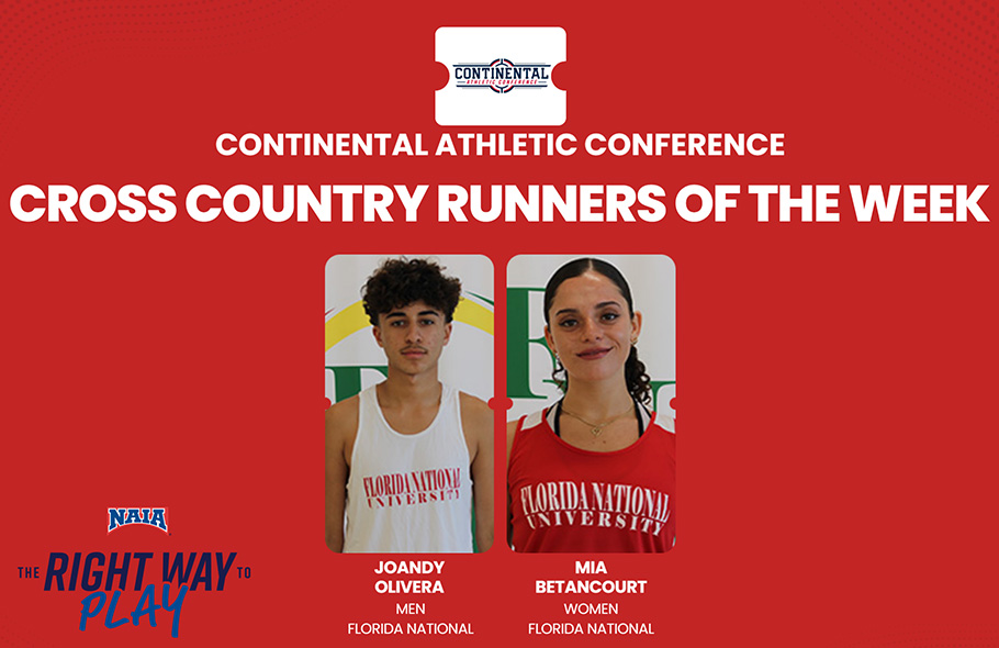 Florida National Duo Run Away with CAC Cross Country Weekly Honors
