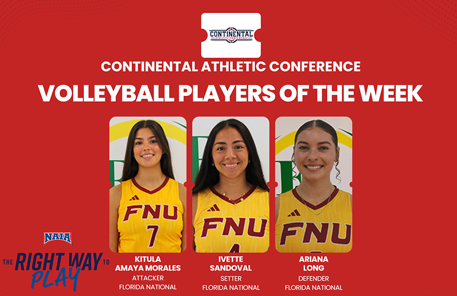 Florida National Sweeps Final CAC Women&rsquo;s Volleyball Weekly Awards for 2025 Season