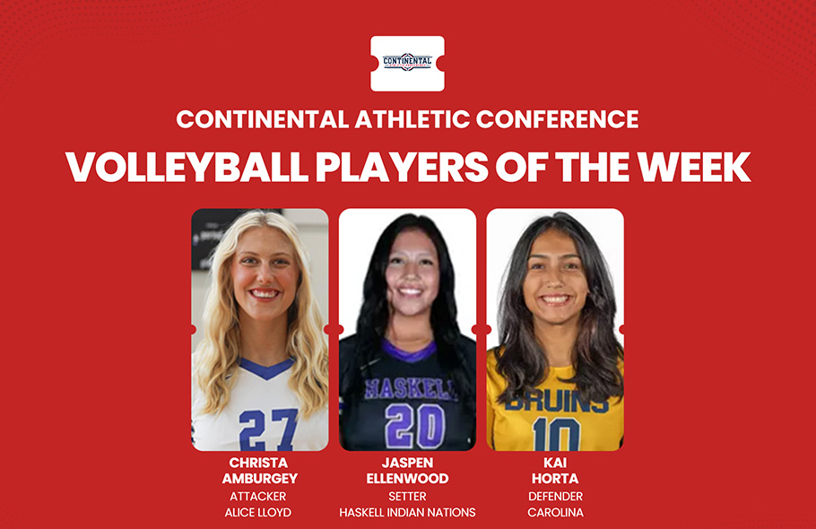 Strong Performances Lead to CAC Women&rsquo;s Volleyball Weekly Accolades